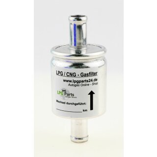 Leitungsfilter 14 mm - 14 mm Gasphase