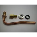 Einblasröhrchen 6mm Kupfer (180mm) mit Düse