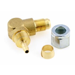 Faro Fitting Set für 6mm Flex Leitung (90° M12x1 Stutzen, Schneidring, Überwurfmutter)