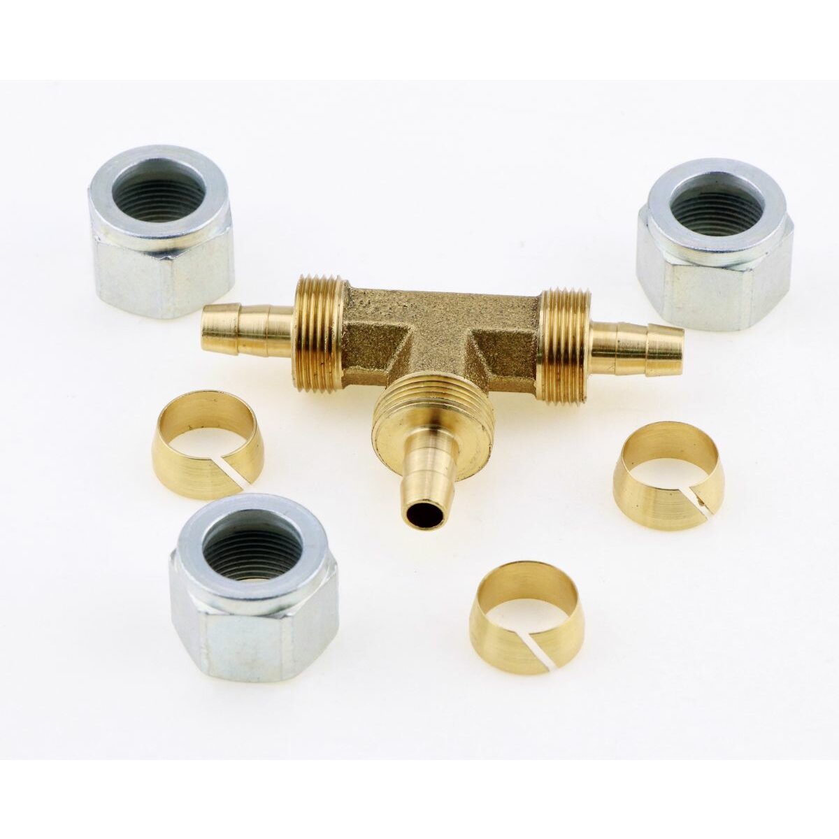 Sourcing Map Messing Tülle Schlauchanschluss (5 Stk.) – 8 Mm X 1/2 PT, Stecknippel, Mit Widerhaken, Für Schlauchschellen