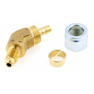 Faro Fitting Set für 8mm Flex Leitung (45° M10x1 Stutzen, Schneidring, Überwurfmutter)