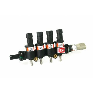 BRC Injektor LPG CNG 4 Zylinder IN03 inkl. Drucksensor, orange (Kunststoff)