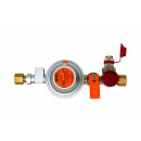 GOK Regleranlage 50 mbar EN61- 1kg/h RVS 8 mm x UV/SKU X RVS 8 mm