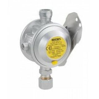 GOK Niederdruckregler 30mbar 1,5kg/h 0° RVS 10mm inkl. Prüfventil