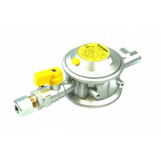 GOK Niederdruckregler 30mbar 1,5kg/h 90° RVS 10mm inkl. Prüfventil
