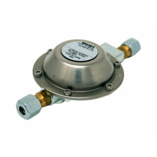 GOK Vordruckregler 50 mbar ->30 mbar 1,5 kg/h 2 x RVS 8 mm