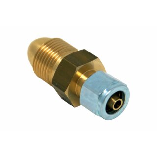 Calor Propanflasche (UK POL) Adapter auf 8 mm Thermoplastleitung