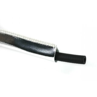 Aluminium-Glasfaser Hitzeschutzschlauch bis ca. 550°C, d=15mm (Meterware)