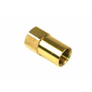 Adapter Direktbetankung von Gasflasche G 3/4 UNF auf W21,8 x 1/14" LH - 68mm