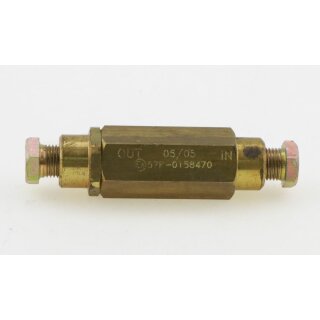 0° Leitungsverbinder 6mm - 6mm mit Rückschlagventil