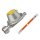 GOK Gasdruckregler 30mbar 0,8kg/h inkl. 40cm Schlauch RVS 8mm